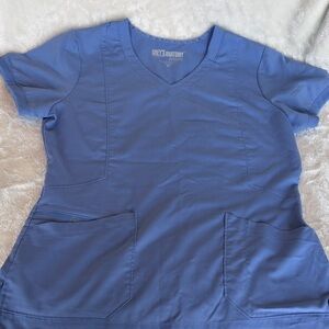 Grey's Anatomy Light Blue Scrub Top | Size M